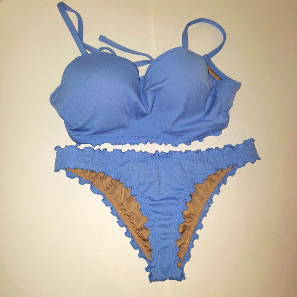 Shade & Shore Swimsuit Blue XS 34B